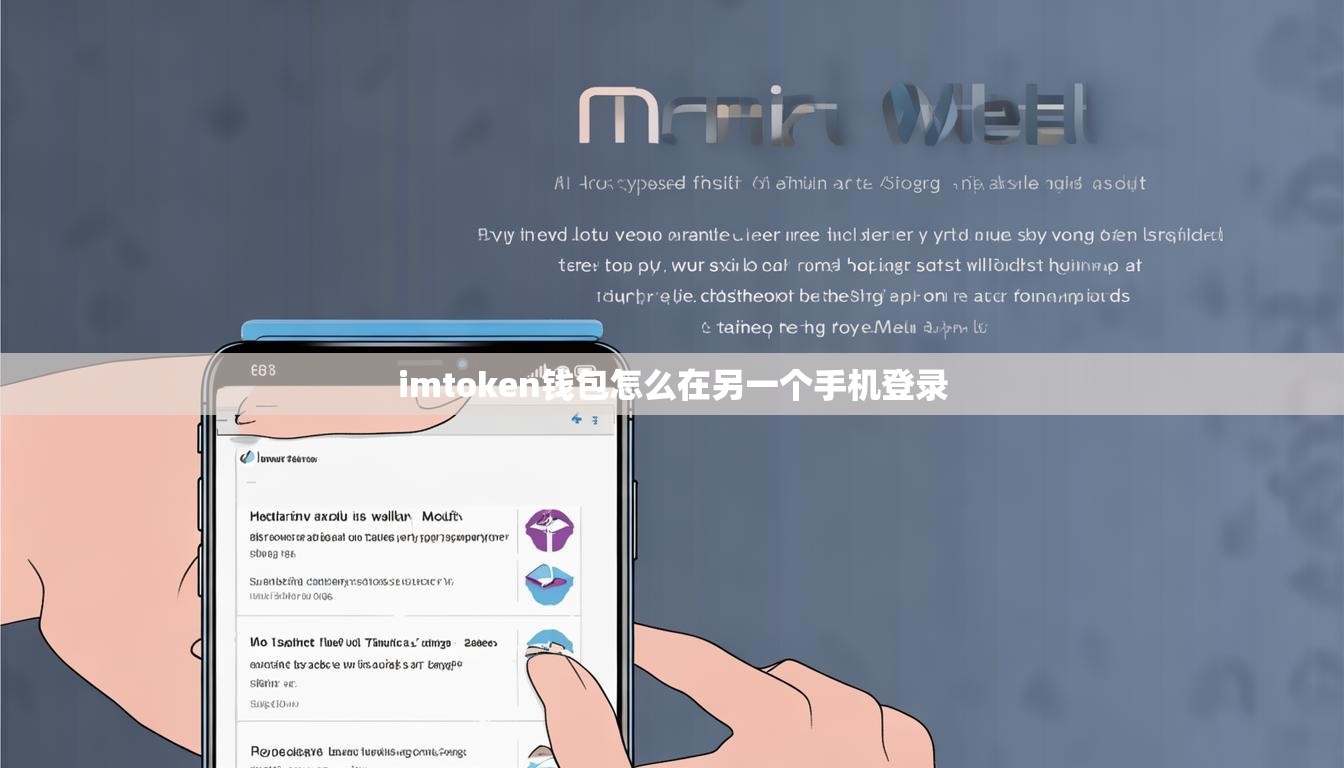 imtoken钱包怎么在另一个手机登录 imtoken钱包怎么在另一个手机登录