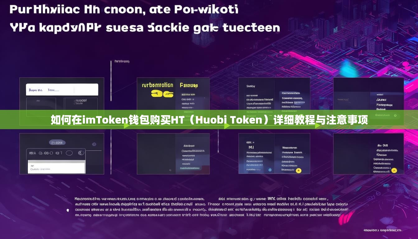 如何在imToken钱包购买HT(Huobi Token)详细教程与注意事项 如何在imToken钱包购买HT(Huobi Token)详细教程与注意事项
