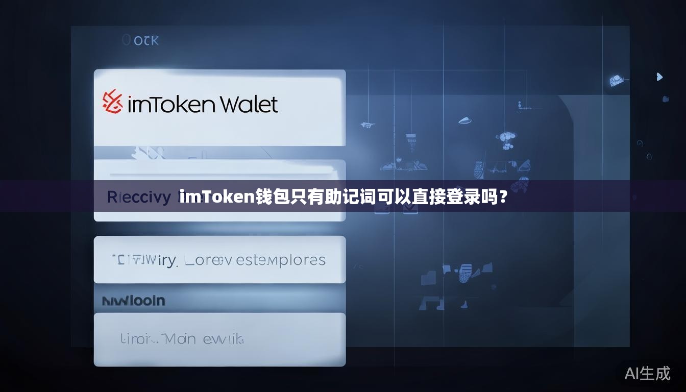 imToken钱包只有助记词可以直接登录吗? imToken钱包只有助记词可以直接登录吗?
