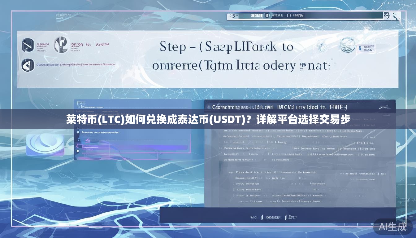 莱特币(LTC)如何兑换成泰达币(USDT)?详解平台选择交易步 莱特币(LTC)如何兑换成泰达币(USDT)?详解平台选择交易步