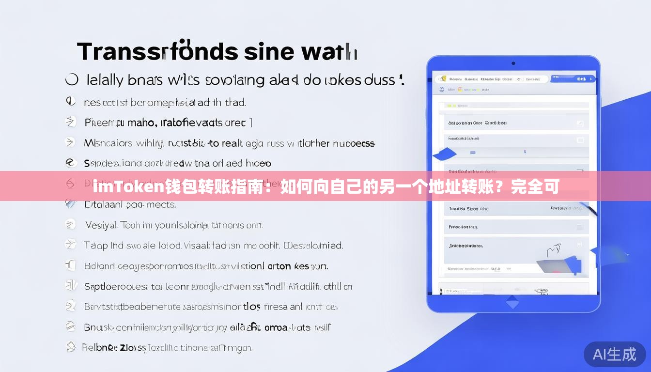 imToken钱包转账指南:如何向自己的另一个地址转账?完全可 imToken钱包转账指南:如何向自己的另一个地址转账?完全可