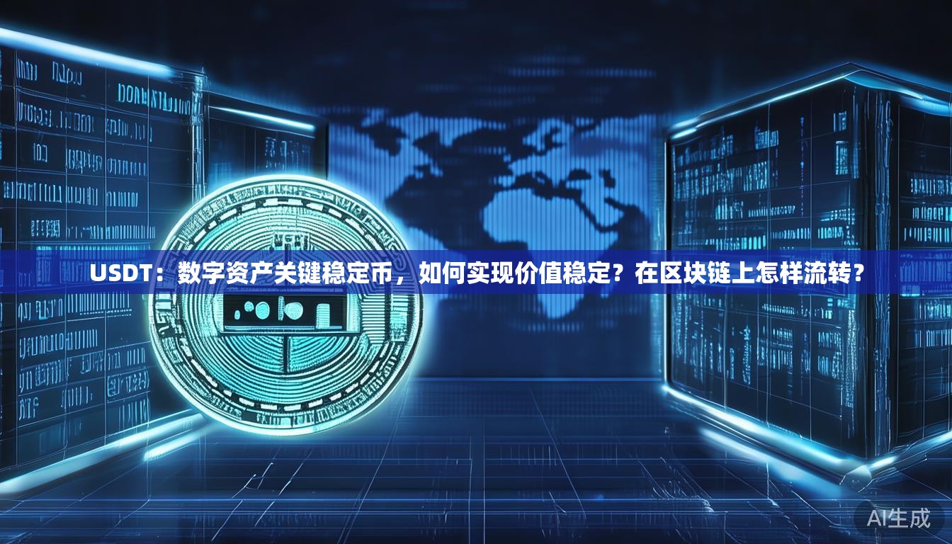 USDT：数字资产关键稳定币，如何实现价值稳定？在区块链上怎样流转？