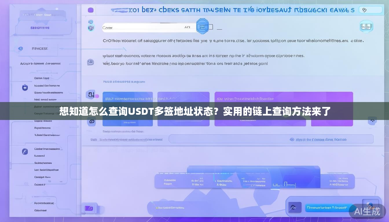 想知道怎么查询USDT多签地址状态？实用的链上查询方法来了