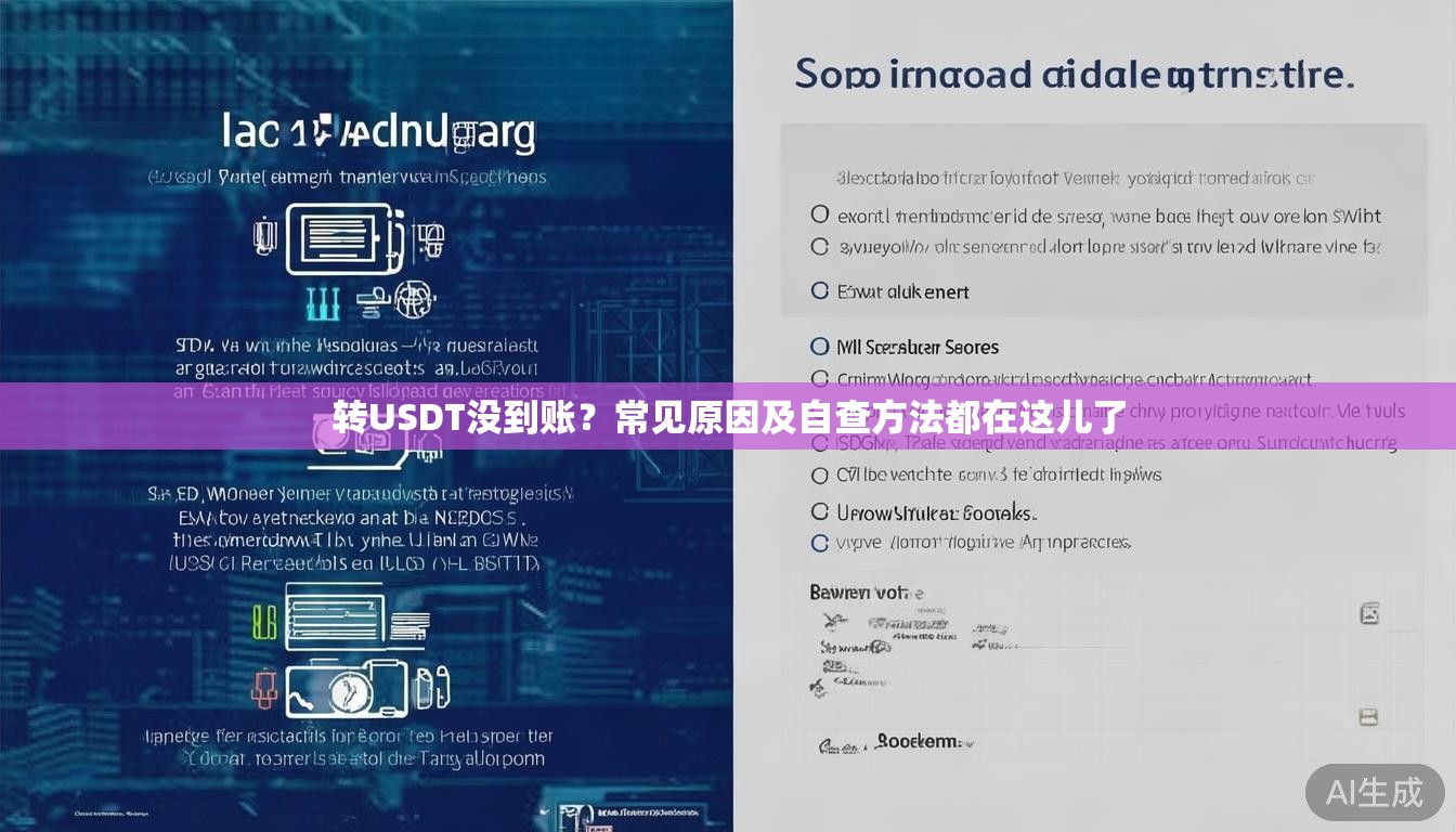 转USDT没到账?常见原因及自查方法都在这儿了 转USDT没到账?常见原因及自查方法都在这儿了