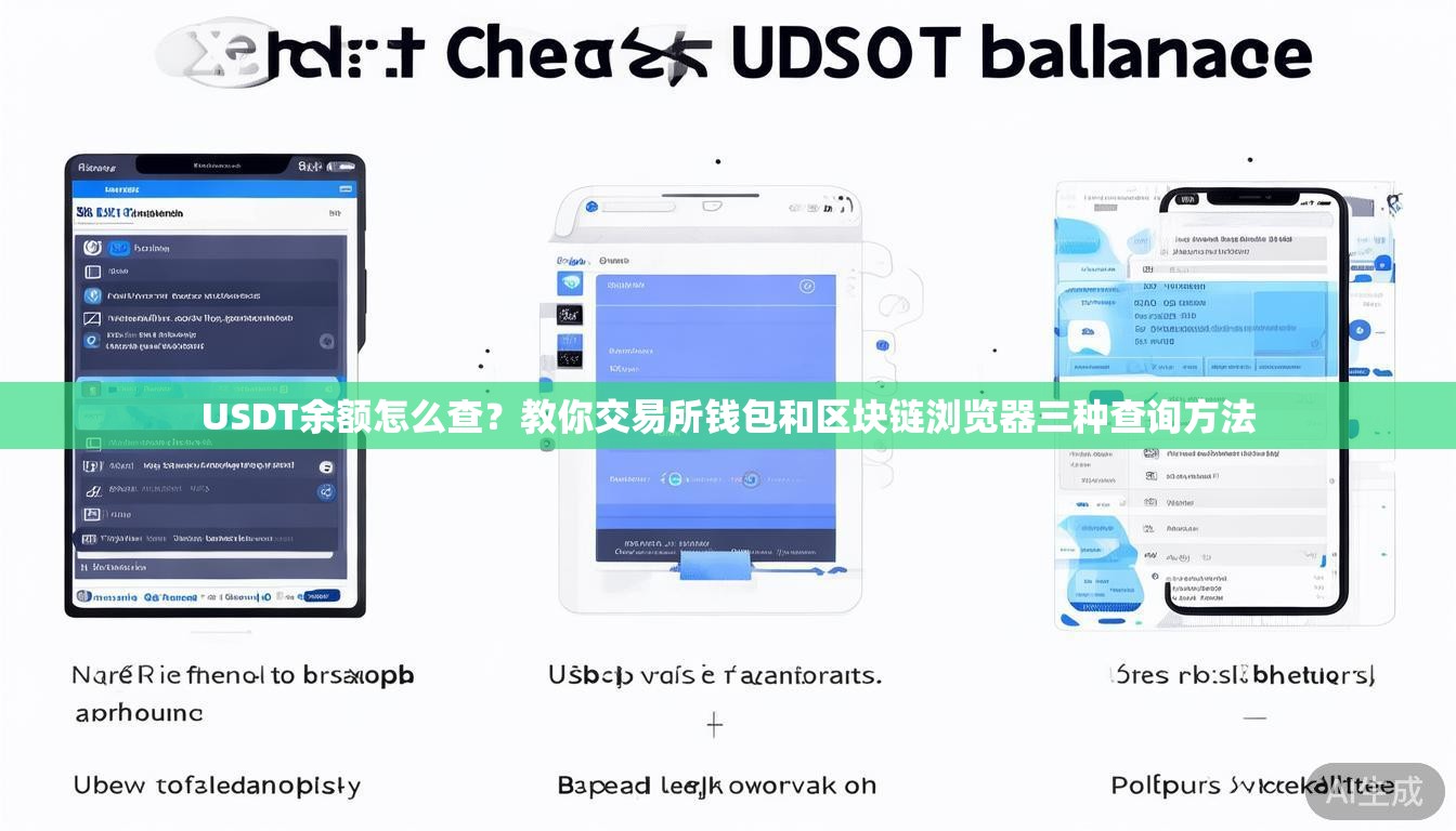 USDT余额怎么查?教你交易所钱包和区块链浏览器三种查询方法 USDT余额怎么查?教你交易所钱包和区块链浏览器三种查询方法