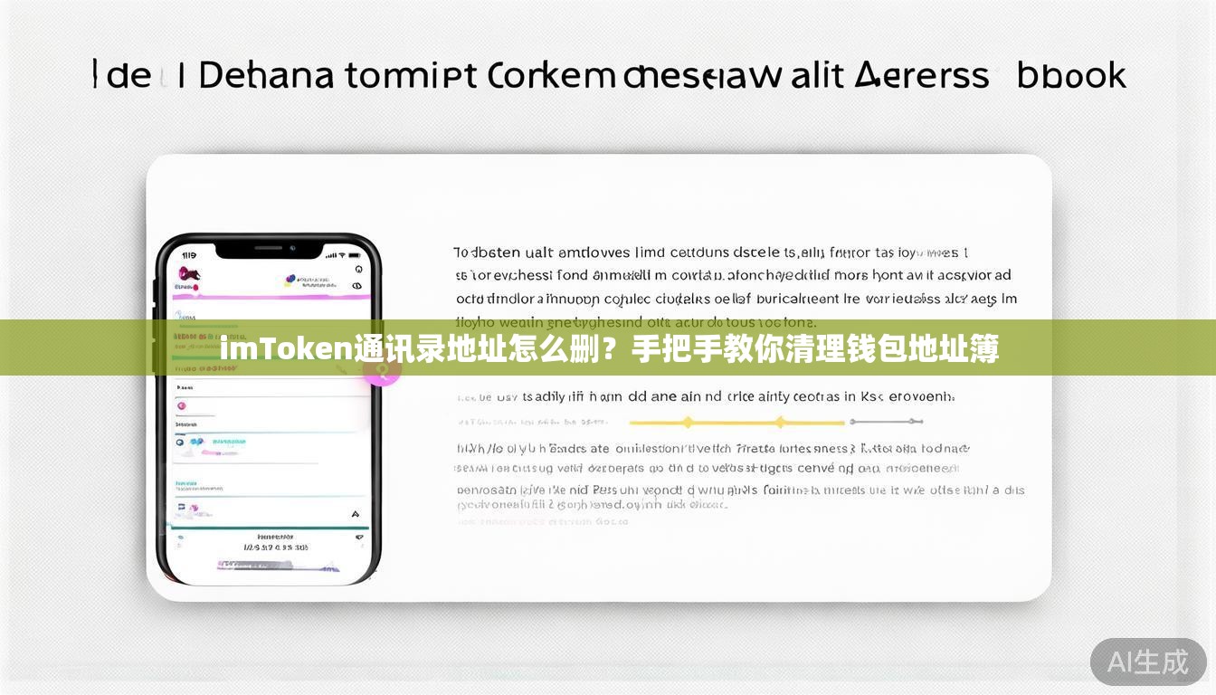 imToken通讯录地址怎么删?手把手教你清理钱包地址簿 imToken通讯录地址怎么删?手把手教你清理钱包地址簿