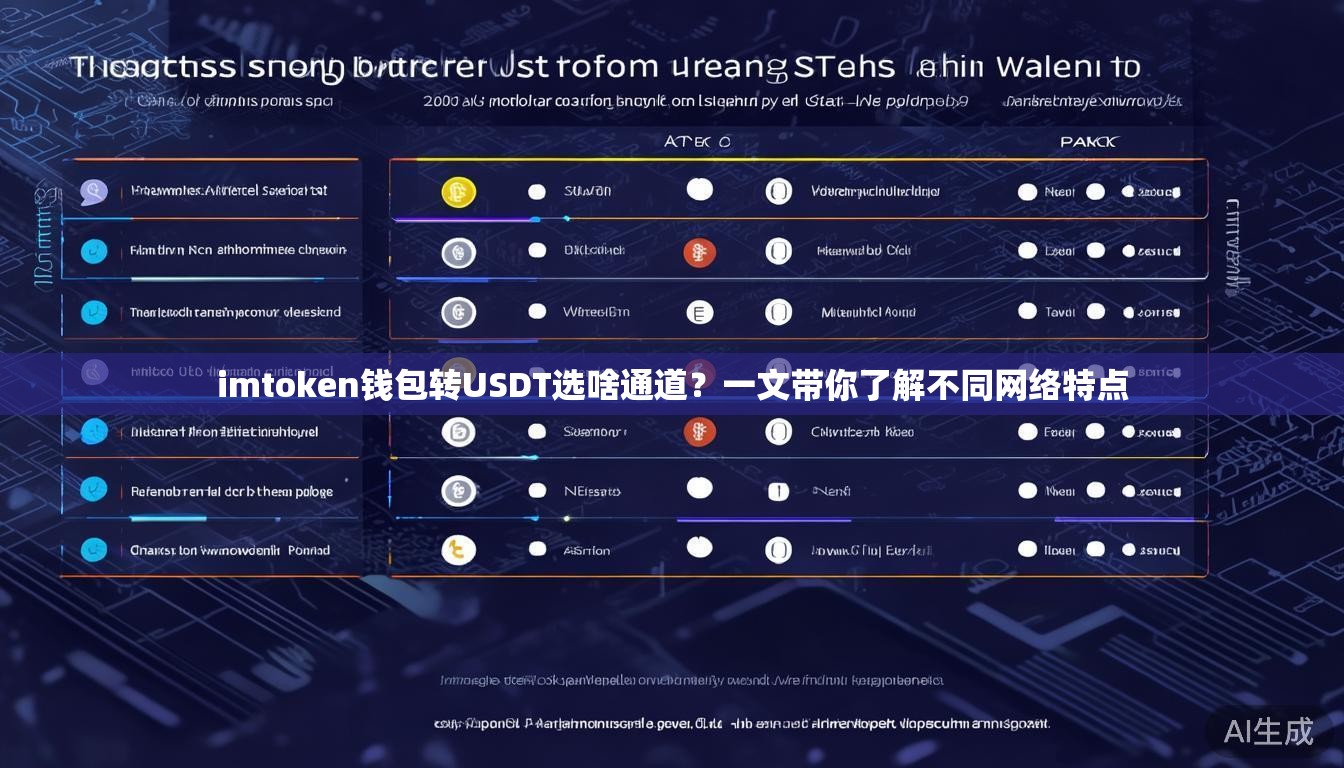 imtoken钱包转USDT选啥通道?一文带你了解不同网络特点 imtoken钱包转USDT选啥通道?一文带你了解不同网络特点