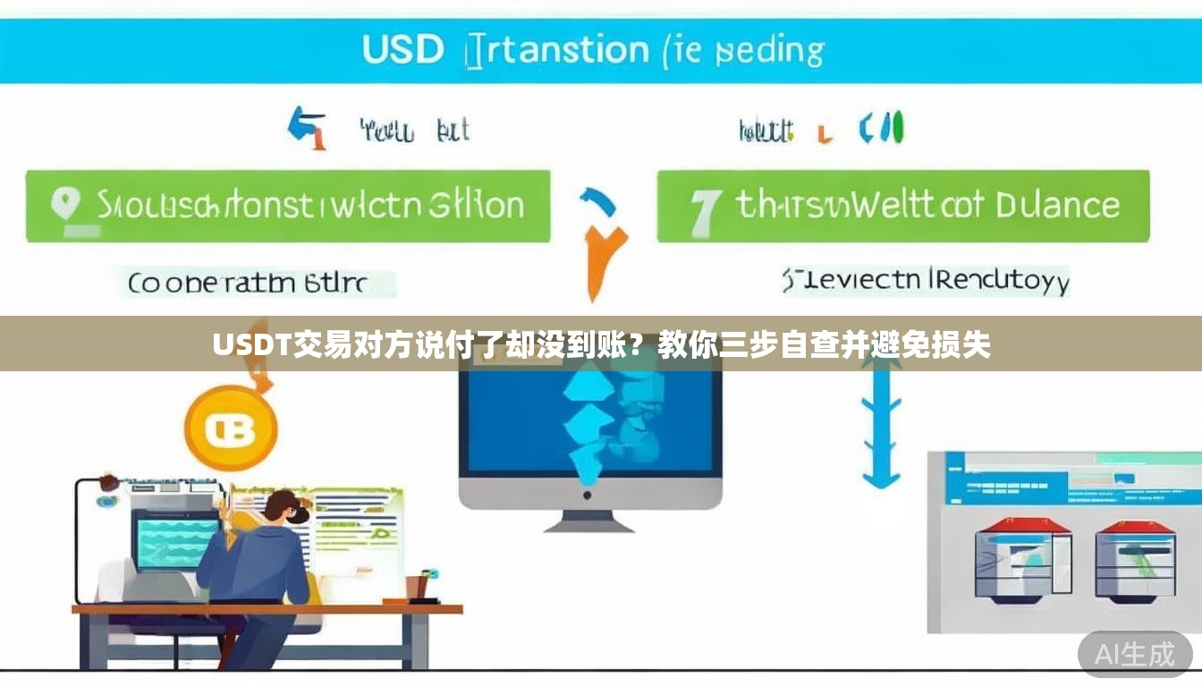 USDT交易对方说付了却没到账?教你三步自查并避免损失 USDT交易对方说付了却没到账?教你三步自查并避免损失