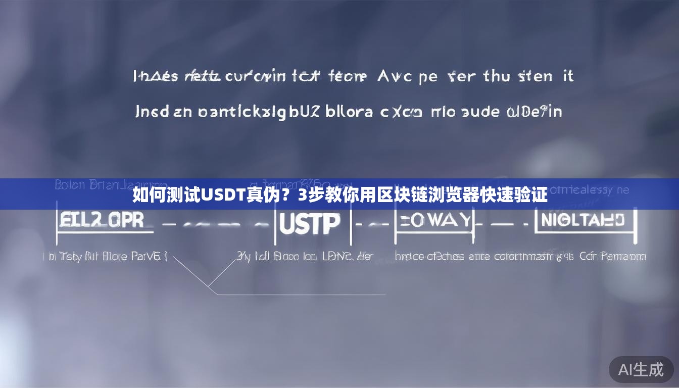 如何测试USDT真伪?3步教你用区块链浏览器快速验证 如何测试USDT真伪?3步教你用区块链浏览器快速验证